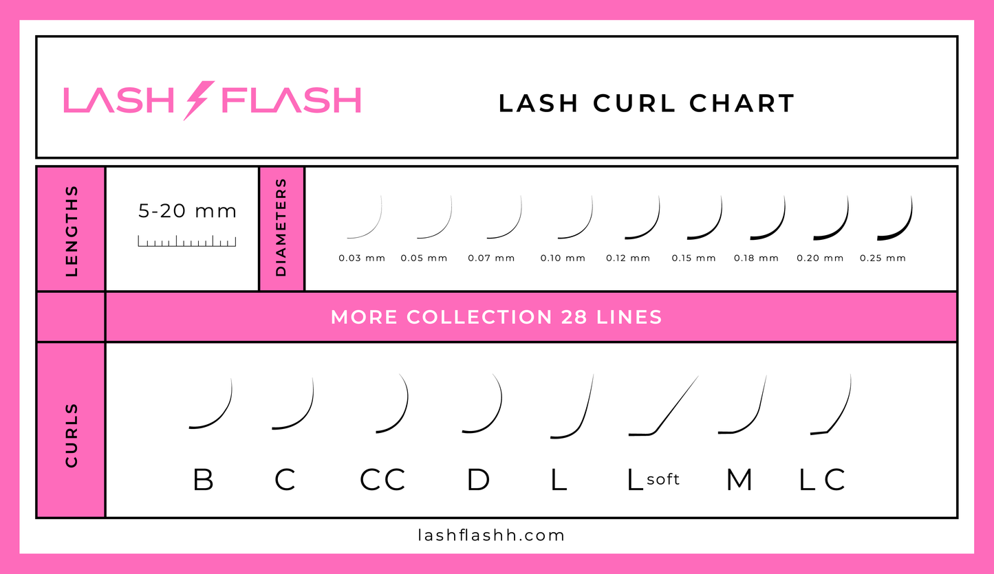 More 28 Lines Brown False Eyelashes | Mixed Length Tray