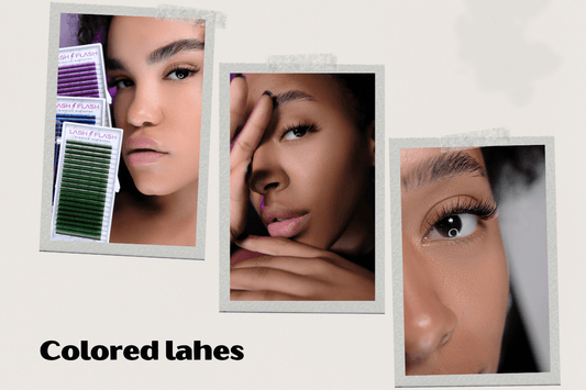 Beyond black: exploring the world of color lashes in extension work