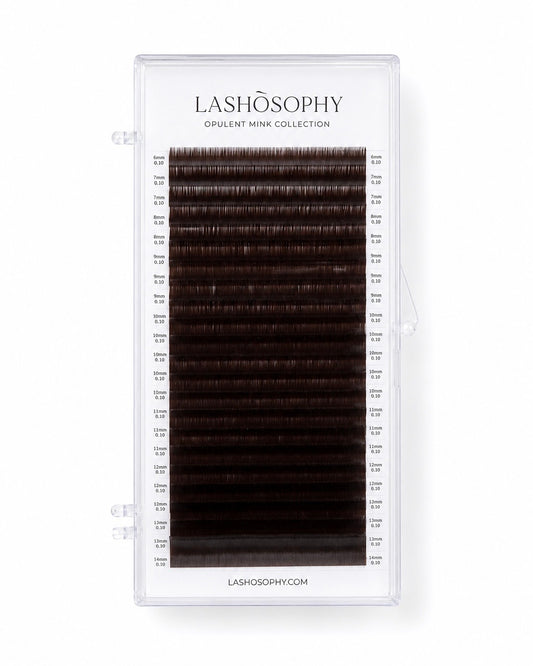 Dark Chocolate False Eyelashes | 0.07 Single-Length Tray