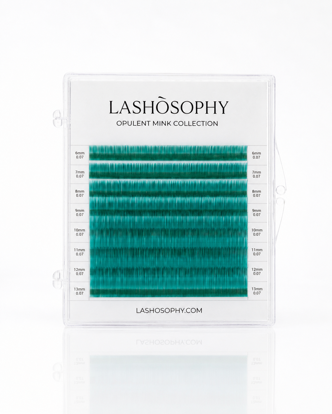 Teal Blue False Eyelashes | Mini Mixed Length Tray