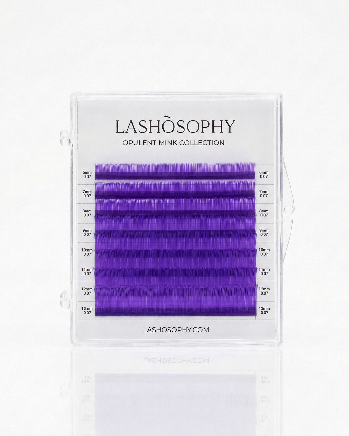 Matte Lilic False Eyelashes | Mini Mixed Length Tray