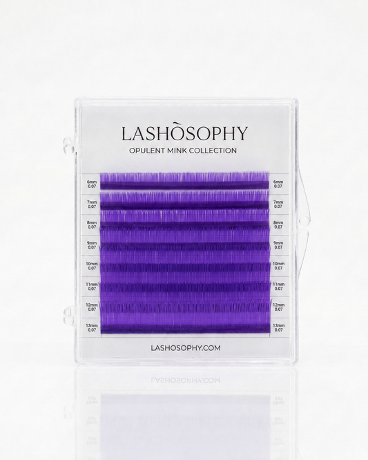 Matte Lilac False Eyelashes | Mini Mixed Length Tray