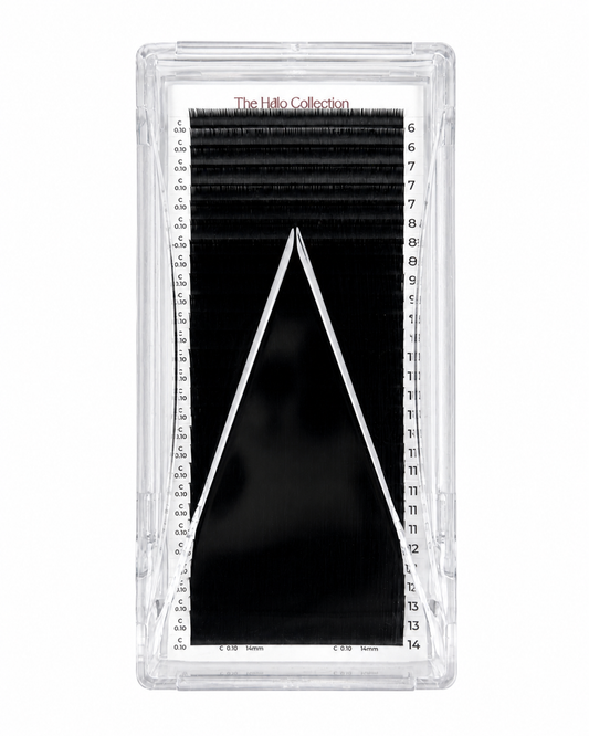 The Hālo Collection 28 Lines Black False Eyelashes | Mixed Length Tray