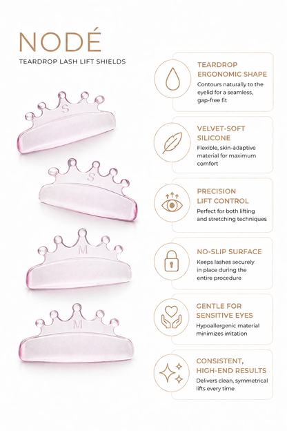 NODÉ Lash Lift Shields | M Curl Teardrop by LASHÒSOPHY