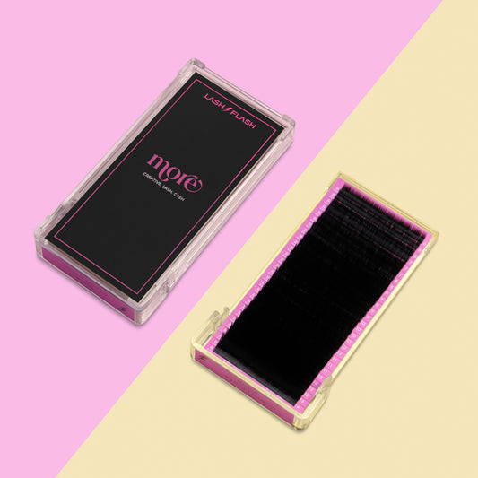 More 28 Lines Black False Eyelashes| 0.10 Single-Length Tray
