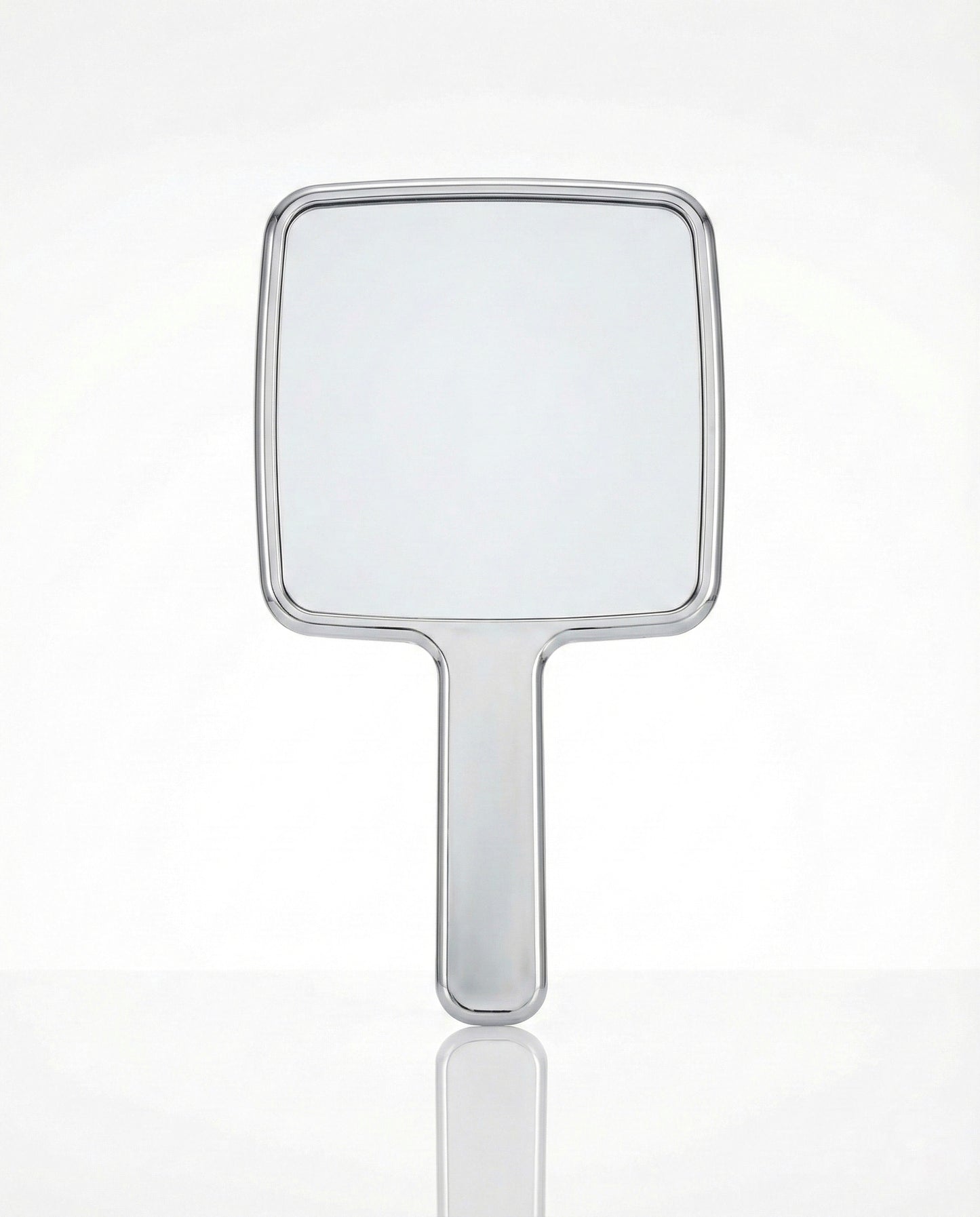 Ergonomic glasse lash mirror with sleek transparent design for professional lash artists